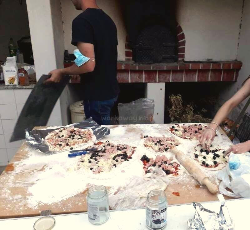Pizza night: making the dough together